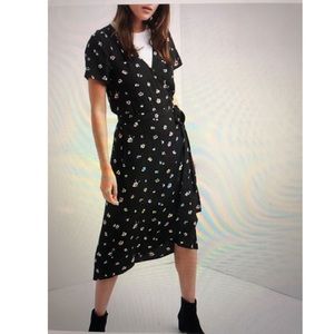 GAP Floral wrap dress